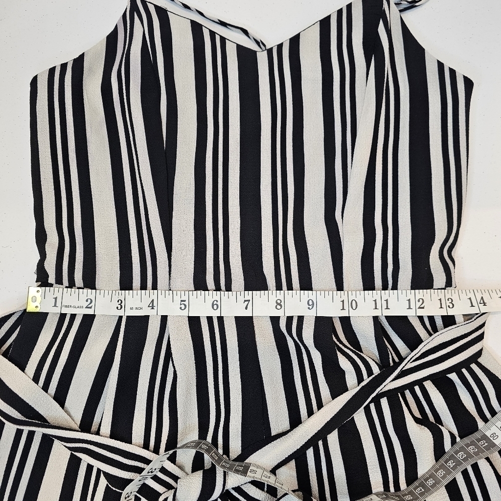 Monteau Los Angeles Romper Women's Size Medium Black Wide Leg Jumper - Picture 3 of 5